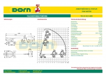 Arbeitsbühnen-Datenblätter für Dorn-Lift, Lauterach